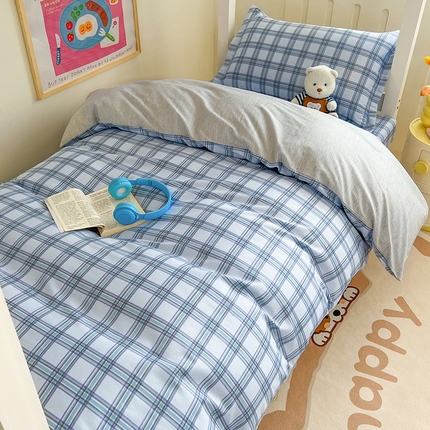 绵庭家纺 2024新款全棉印花学生季宿舍三件套 夏洛克 兰