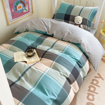 91家纺网 家纺一手货源 找家纺 （总）绵庭家纺 2024新款全棉印花学生季宿舍三件套