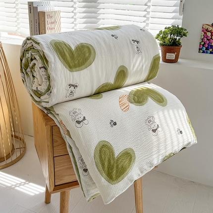 91家纺网 家纺一手货源 找家纺 （总）梦莱情 2025新款泡泡棉提花夏被