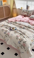 91家纺网 家纺一手货源 找家纺 梦莱情 2025新款泡泡棉提花夏被 俏佳人