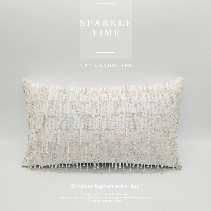 91家纺网 家纺一手货源 找家纺 （总）澜屿 新款微光珍珠小抱枕