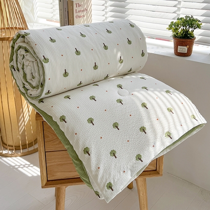 91家纺网 家纺一手货源 找家纺 （总）梦莱情 2025新款泡泡棉提花夏被