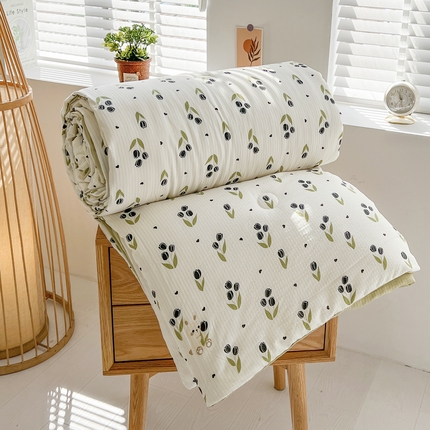 91家纺网 家纺一手货源 找家纺 （总）梦莱情 2025新款泡泡棉提花夏被