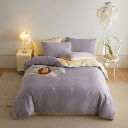 91家纺网 家纺一手货源 找家纺 （总）鼎飞家纺 2024新款长绒棉四件套-花季