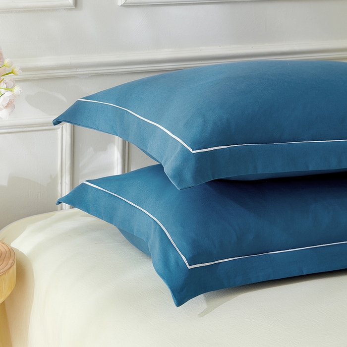 91家纺网 家纺一手货源 找家纺 丰淘 2024新款向阳花开枕套 向阳花开-浅蓝