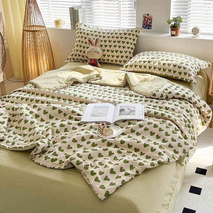 91家纺网 家纺一手货源 找家纺 （总）梦莱情 2025新款泡泡棉提花夏被