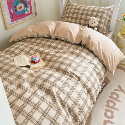 91家纺网 家纺一手货源 找家纺 （总）绵庭家纺 2024新款全棉印花学生季宿舍三件套