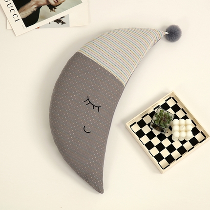 91家纺网 家纺一手货源 找家纺 （总）明星枕业 2024新款全棉双层纱荞麦枕月亮枕抱枕腰托枕单人午睡枕头可拆洗月牙小枕芯