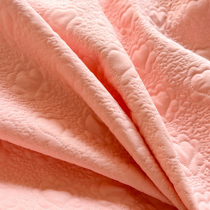 91家纺网 家纺一手货源 找家纺 唐人居 2025新款韩式花边蝴蝶结床盖四件套-浪漫满屋 浪漫满屋-浅粉