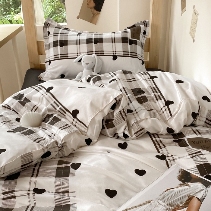 91家纺网 家纺一手货源 找家纺 雅蔓依 2025新款亲肤芦荟棉宿舍上下铺单人床学生三件套六件套 伯格