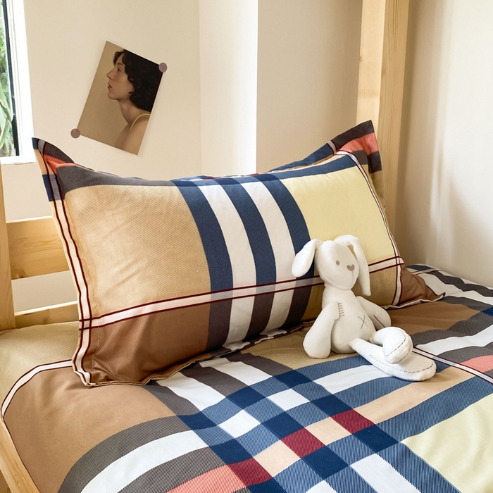 91家纺网 家纺一手货源 找家纺 雅蔓依 2025新款亲肤芦荟棉宿舍上下铺单人床学生三件套六件套 米兰格调