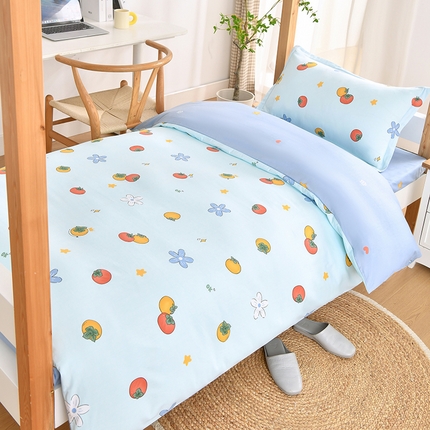 91家纺网 家纺一手货源 找家纺 （总）乐旗家纺 2025新款全棉床笠款学生上下铺宿舍三件套六件套