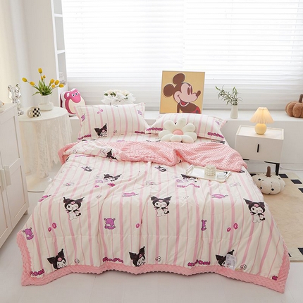 91家纺网 家纺一手货源 找家纺 （总）一米阳光 2024新款卡通春夏棉加豆豆被