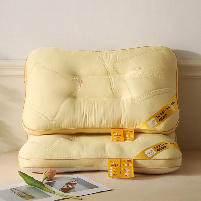 91家纺网 家纺一手货源 找家纺 （总）蔻眠 2024新款超柔深睡Q弹吐司面包护颈枕头学生成人枕芯