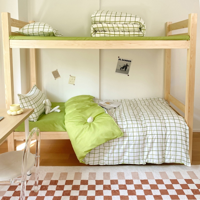 91家纺网 家纺一手货源 找家纺 雅蔓依 2025新款亲肤芦荟棉宿舍上下铺单人床学生三件套六件套 悉尼