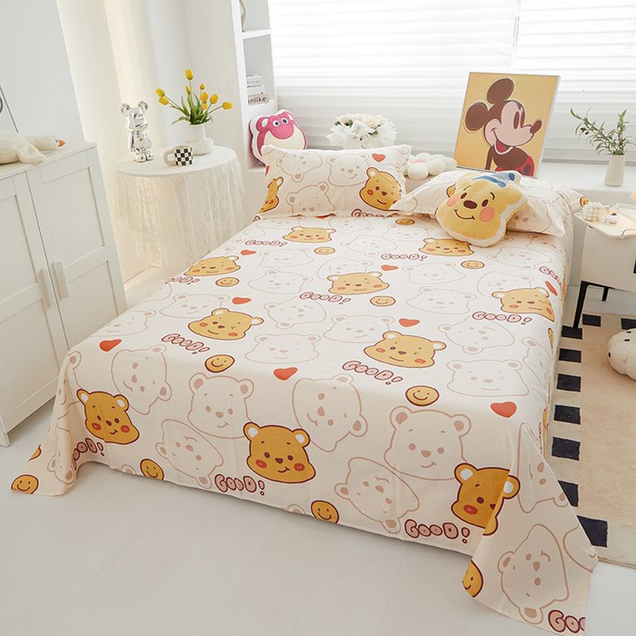 91家纺网 家纺一手货源 找家纺 一米阳光 2024新款卡通春夏棉加豆豆被 维尼熊棉加豆豆被