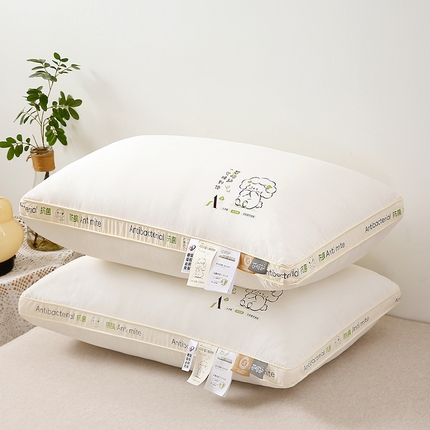 91家纺网 家纺一手货源 找家纺 （总）梦叶草 2025新款无荧光抗菌防螨芯呵护枕芯