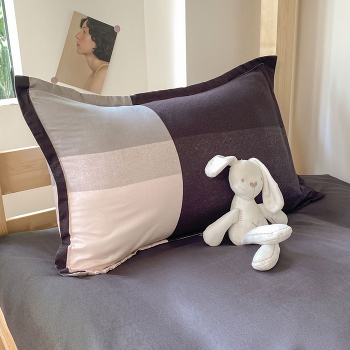 91家纺网 家纺一手货源 找家纺 雅蔓依 2025新款亲肤芦荟棉宿舍上下铺单人床学生三件套六件套 格里斯