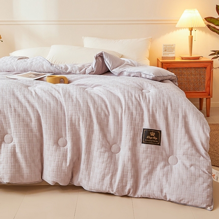 91家纺网 家纺一手货源 找家纺 （总）样样红被业 2024新款A类柔暖华夫格大豆被子被芯