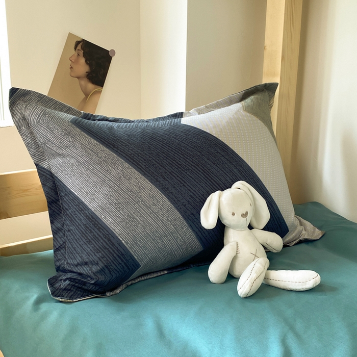 91家纺网 家纺一手货源 找家纺 雅蔓依 2025新款亲肤芦荟棉宿舍上下铺单人床学生三件套六件套 巴尔曼