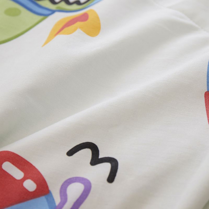 91家纺网 家纺一手货源 找家纺 一米阳光 2024新款卡通春夏棉加豆豆被 巴斯光年蓝棉加豆豆被