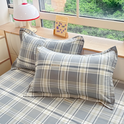 91家纺网 家纺一手货源 找家纺 （总）菲梵家纺 2025新款喷气小清新全棉印花单品枕套 