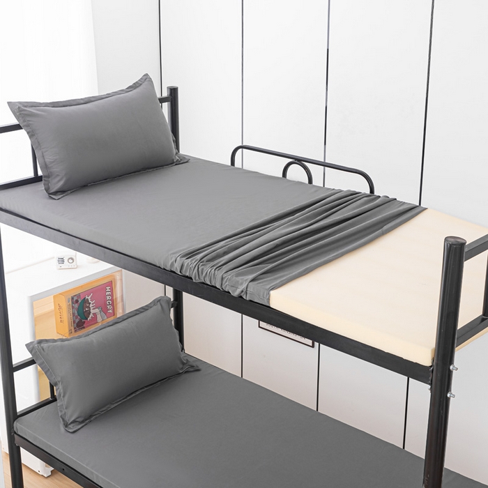 91家纺网 家纺一手货源 找家纺 楠沐家纺 2025新款大学生床垫套可拆洗学生宿舍亲肤床垫套 深灰