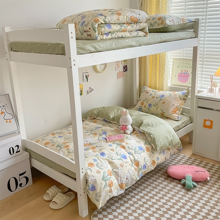 91家纺网 家纺一手货源 找家纺 （总）金鑫汇家纺 2024新款全棉宿舍印花三件套第一批