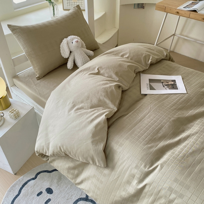 91家纺网 家纺一手货源 找家纺 （总）金鑫汇家纺 2024新款A类长绒棉提花学生套件