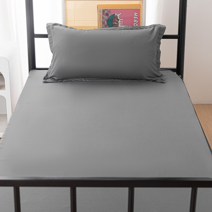 91家纺网 家纺一手货源 找家纺 楠沐家纺 2025新款大学生床垫套可拆洗学生宿舍亲肤床垫套 深灰