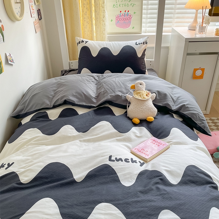 91家纺网 家纺一手货源 找家纺 （总）金鑫汇家纺 2024新款全棉宿舍印花三件套第一批