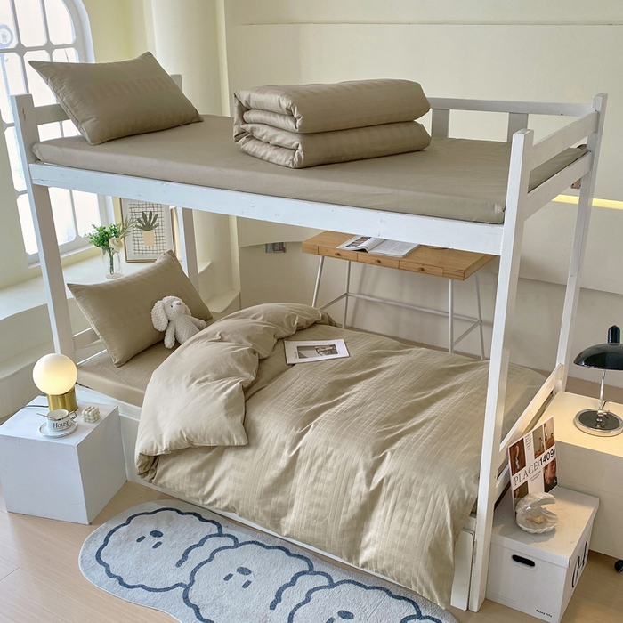 91家纺网 家纺一手货源 找家纺 （总）金鑫汇家纺 2024新款A类长绒棉提花学生套件