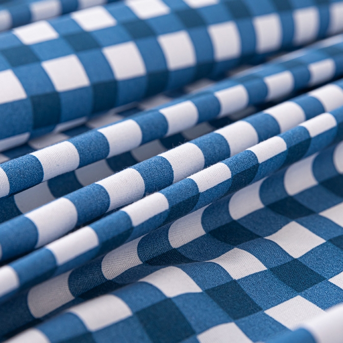 91家纺网 家纺一手货源 找家纺 楠沐家纺 2025新款大学生床垫套可拆洗学生宿舍亲肤床垫套 蓝小格