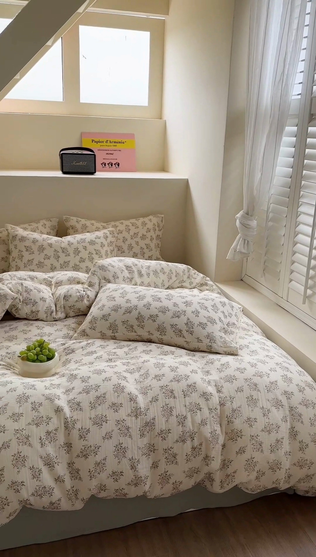 91家纺网 家纺一手货源 找家纺 萝莉家纺 2025新款全棉双层皱皱纱四件套（第三批） 花团紧簇