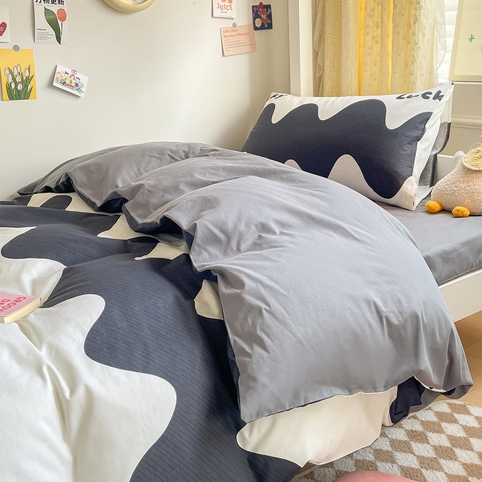 91家纺网 家纺一手货源 找家纺 （总）金鑫汇家纺 2024新款全棉宿舍印花三件套第一批