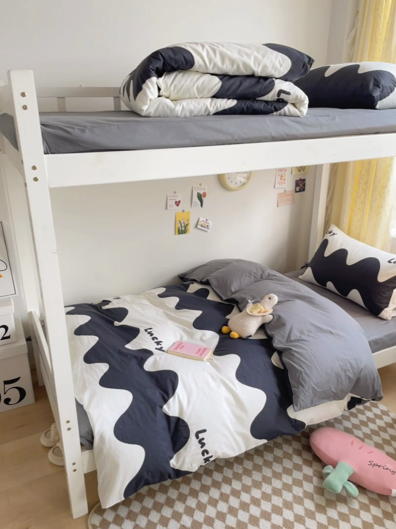 91家纺网 家纺一手货源 找家纺 （总）金鑫汇家纺 2024新款全棉宿舍印花三件套第一批