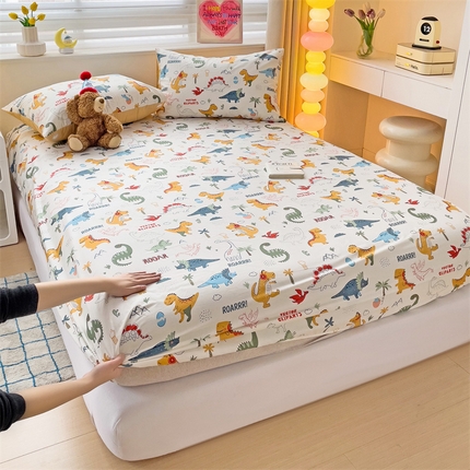 91家纺网 家纺一手货源 找家纺 （总）名兮家居 2024新款全棉卡通印花床笠