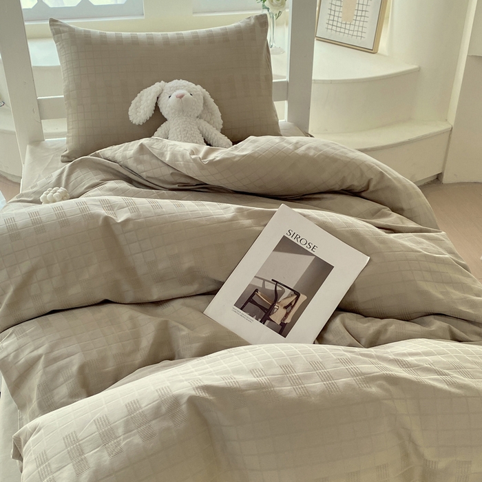 91家纺网 家纺一手货源 找家纺 （总）金鑫汇家纺 2024新款A类长绒棉提花学生套件