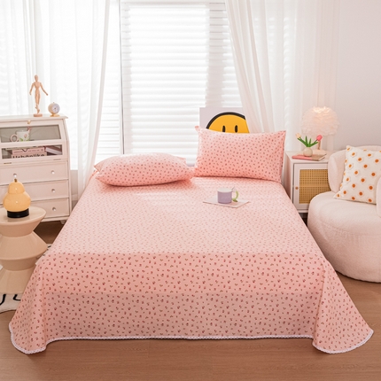 91家纺网 家纺一手货源 找家纺 （总）慕希 2024新款三枚缎卡老粗布床单单品（直角床单 没有花边）