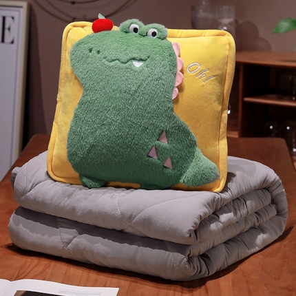 91家纺网 家纺一手货源 找家纺 （总）仟亿莱 2024新款多巴胺卡通动物抱枕被