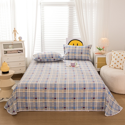 91家纺网 家纺一手货源 找家纺 （总）慕希 2024新款三枚缎卡老粗布床单单品（直角床单 没有花边）