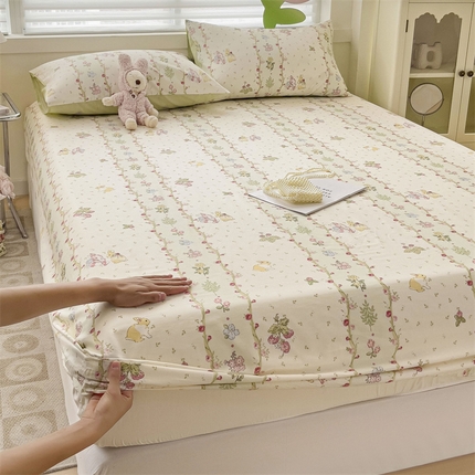 91家纺网 家纺一手货源 找家纺 （总）名兮家居 2024新款全棉卡通印花床笠