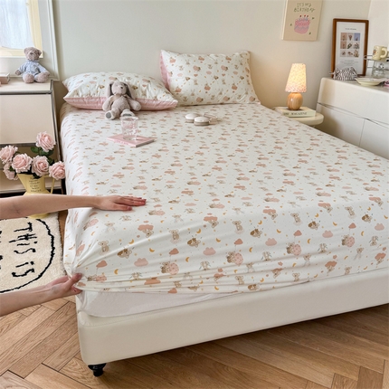 91家纺网 家纺一手货源 找家纺 （总）名兮家居 2024新款全棉卡通印花床笠