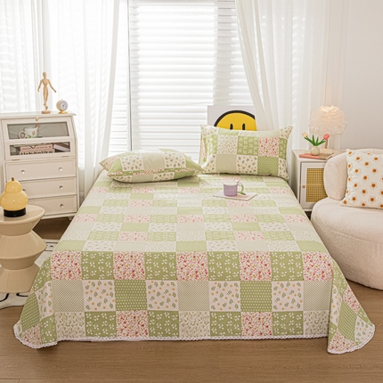 91家纺网 家纺一手货源 找家纺 （总）慕希 2024新款三枚缎卡老粗布床单单品（直角床单 没有花边）