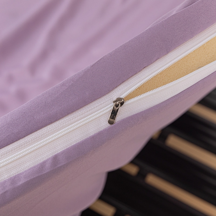 91家纺网 家纺一手货源 找家纺 楠沐家纺 2025新款大学生床垫套可拆洗学生宿舍亲肤床垫套 浅紫