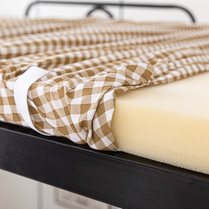 91家纺网 家纺一手货源 找家纺 楠沐家纺 2025新款大学生床垫套可拆洗学生宿舍亲肤床垫套 咖小格