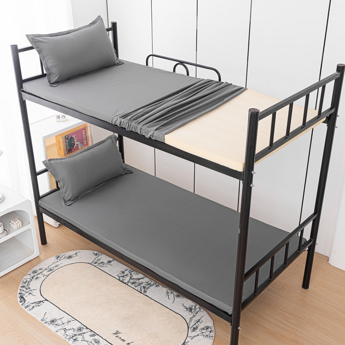 91家纺网 家纺一手货源 找家纺 楠沐家纺 2025新款大学生床垫套可拆洗学生宿舍亲肤床垫套 深灰