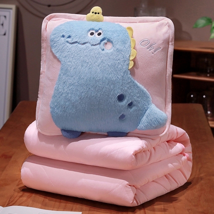 91家纺网 家纺一手货源 找家纺 （总）仟亿莱 2024新款多巴胺卡通动物抱枕被