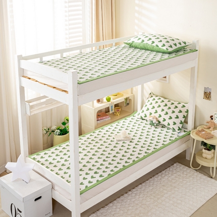 91家纺网 家纺一手货源 找家纺 芷凡家纺 2024新款A类水洗双层纱学生床软垫 心许