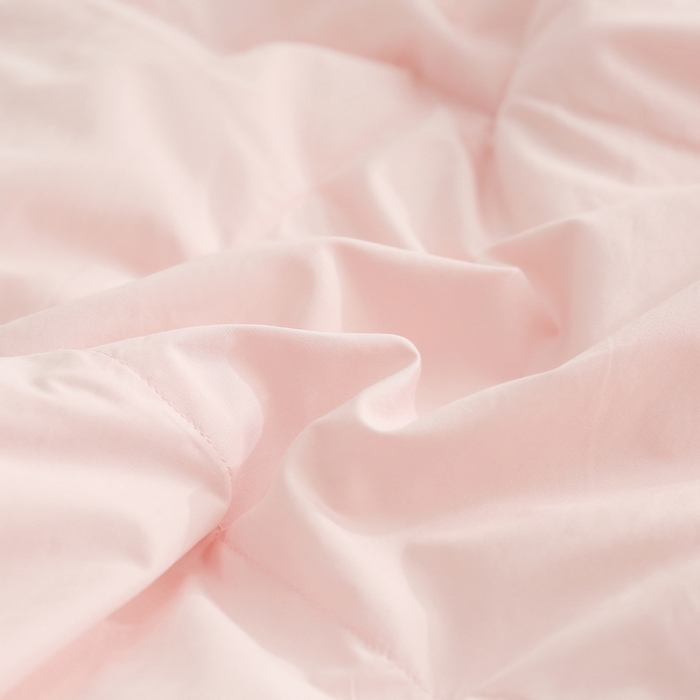 91家纺网 家纺一手货源 找家纺 俏企鹅 2025新款100支可水洗云柔棉羽绒被夏被夏凉被空调被子被芯 樱花粉